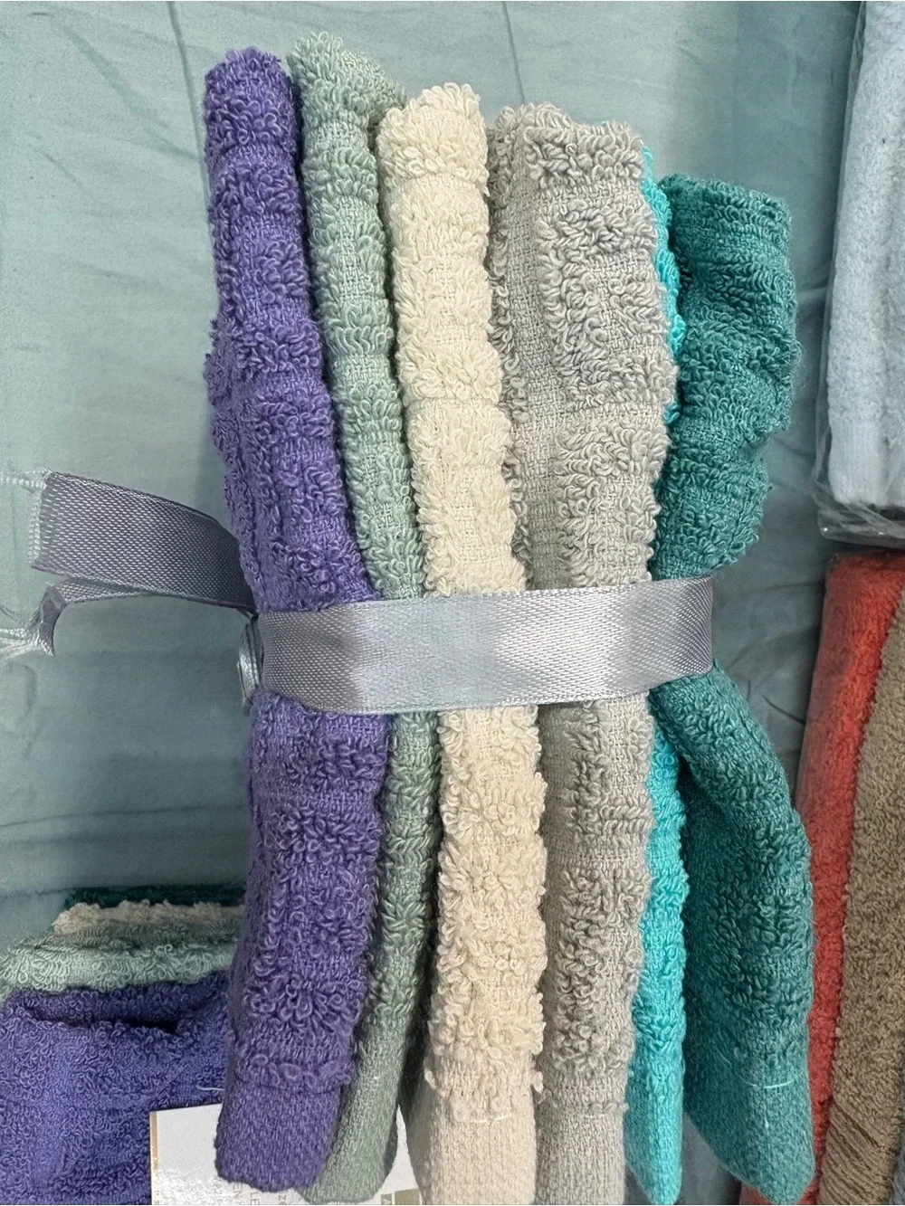 Bundle of 2 6pc wash cloth set assorted colors total 12pcs